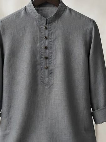 Linen Blend Kurta — detail view