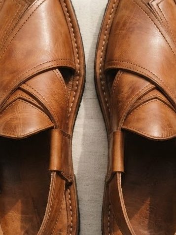 Peshawari Chappal — detail view